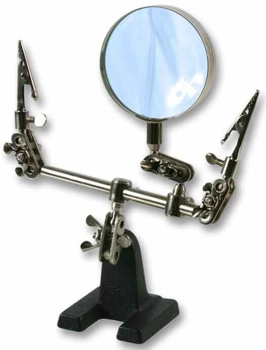 DURATOOL - Third-Hand Clamp Tool with Magnifier