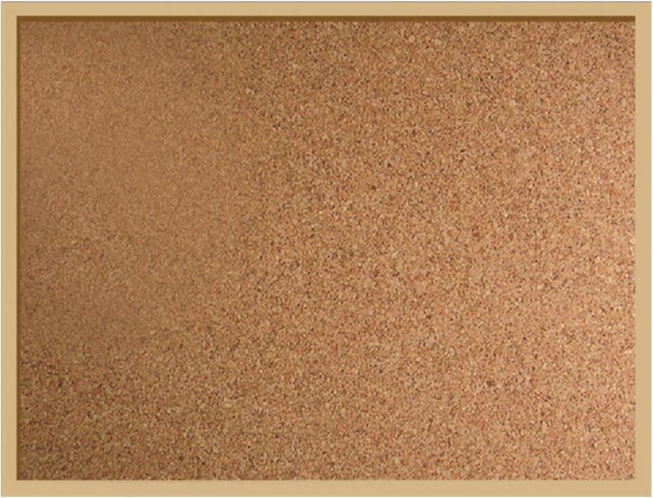 60x80cm Cork Notice Board with Wooden Frame