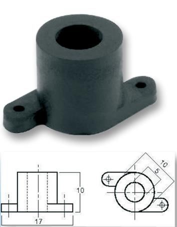 6mm Microphone Cartridge Holder