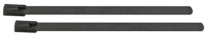 CONCORDIA Coated Stainless Steel Roller Ball Cable Ties, 100 Pack