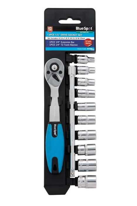 Ratchet & Socket Set - 12 Piece