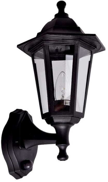 Mayfair Dusk to Dawn Outdoor Wall Lantern, Black IP44