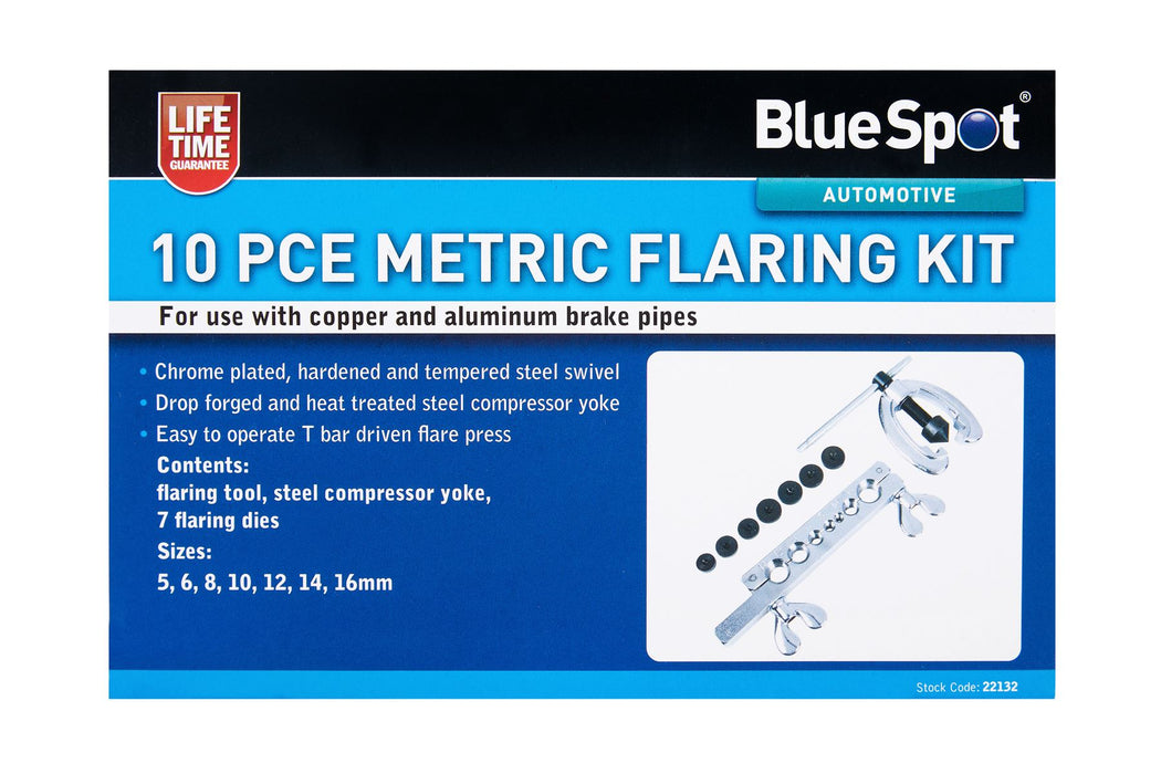 10 Pce Metric Flaring Kit