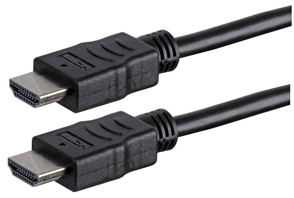 High Speed 4K UHD HDMI Lead, Male to Male, Black