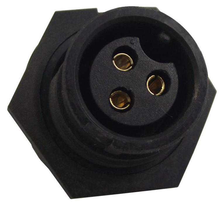 Socket, Panel, 10A, 3 Way, IP67