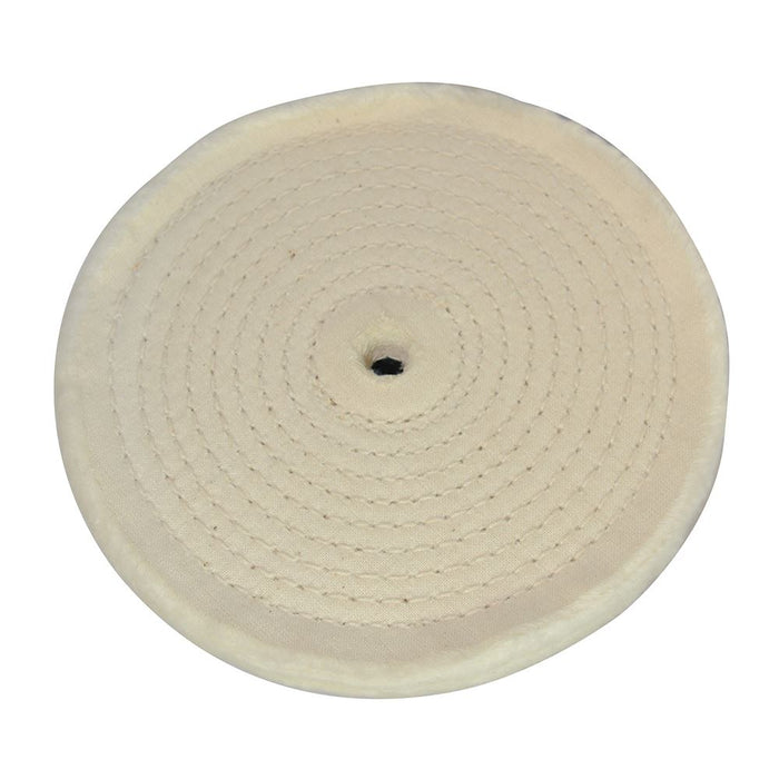 Spiral-Stitched Cotton Buffing Wheel - 150mm