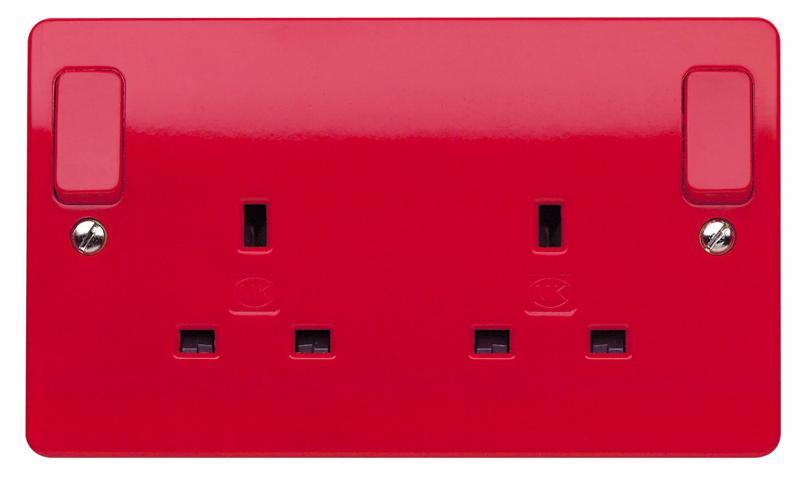 2 Gang 13A DP Switched Plug Socket