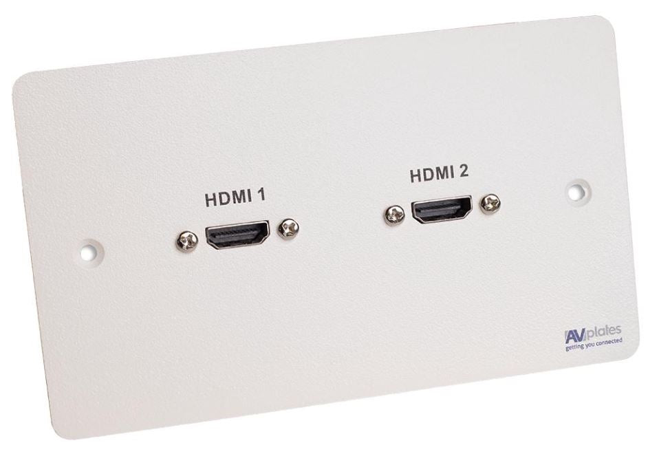 2 Gang 2xHDMI Wall Plate