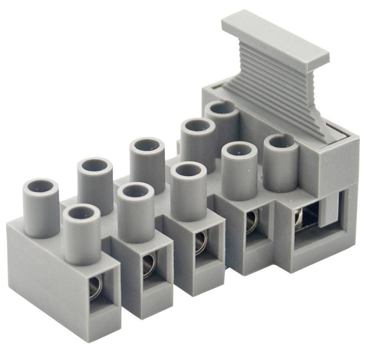 5-Pole Vertical Fuse Terminal Block, No Earth, 450V, 24A