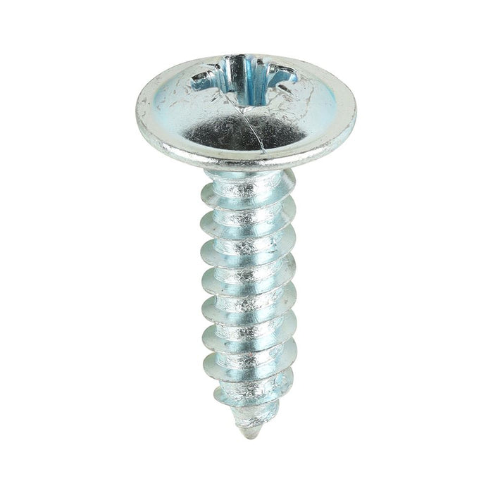 Metal Tapping Screws - PZ - Flange - Self-Tapping - Zinc