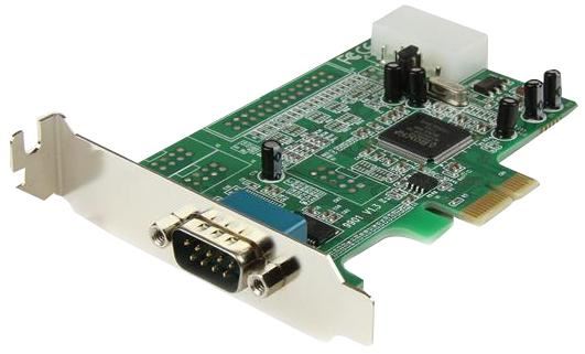 1 Port Low Profile Native RS232 PCI-Ex Serial Card with 16550 UART