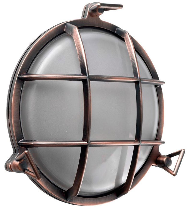 Stern Wall Light, E27, Copper, IP66