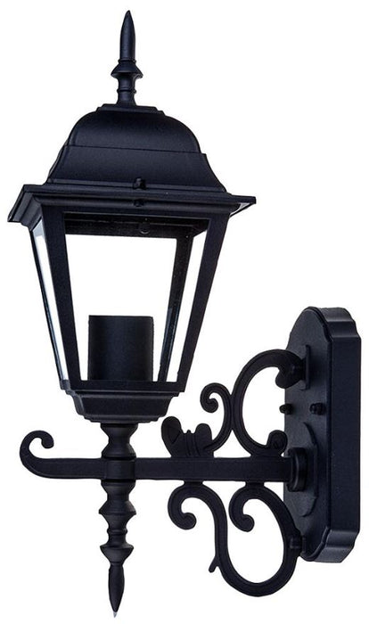 Lantern Wall Light, Black, E27, IP44