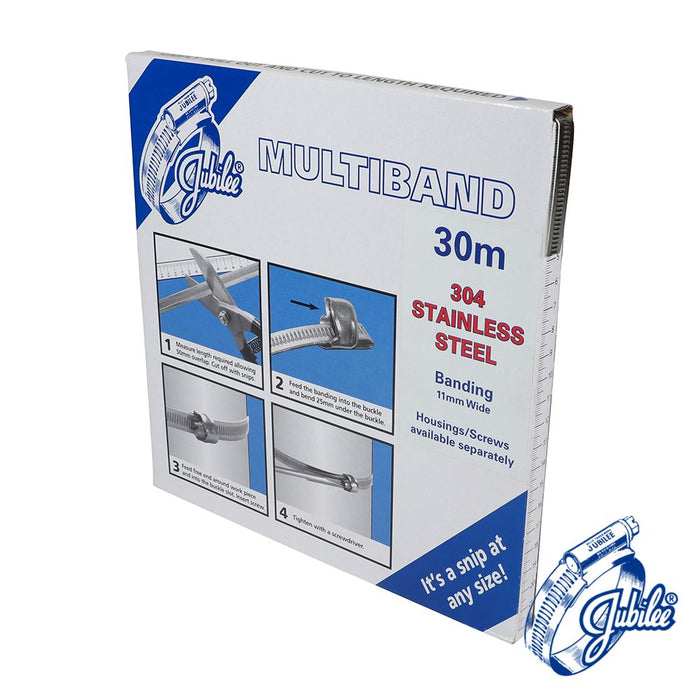 Multiband Stainless Steel Banding - MB1802 (Size 11mm x 30m - 1 Each)
