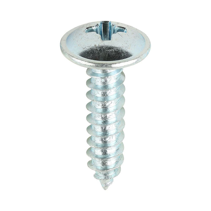 Metal Tapping Screws - PZ - Flange - Self-Tapping - Zinc