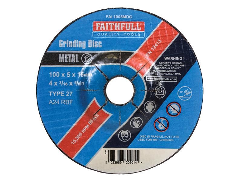 Depressed Centre Metal Grinding Disc