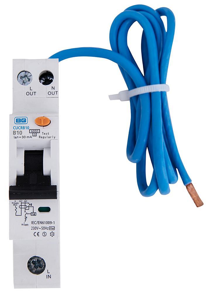 BG - 10A Single Pole Compact RCBO, B Curve — StampyTools
