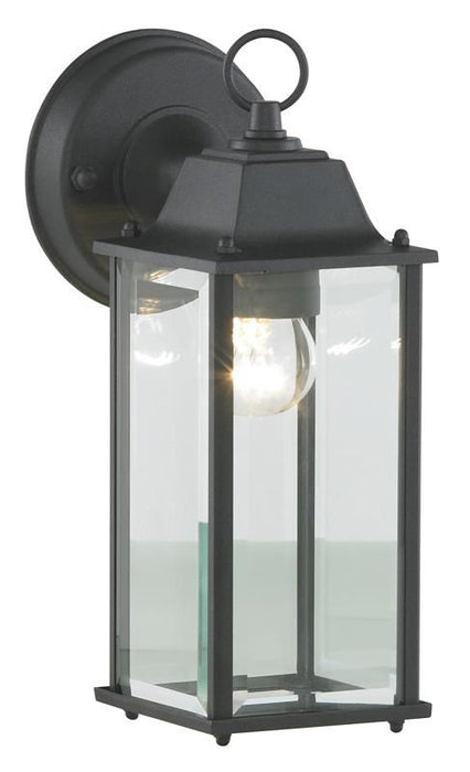 Ceres Outdoor Box Wall Lantern, Black
