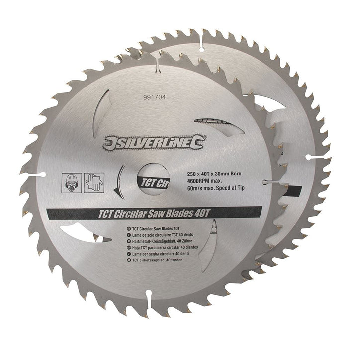 TCT Circular Saw Blades 40, 60T 2pk