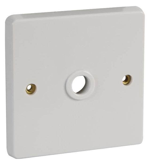 1 Gang Flex Cord Outlet Plate, White