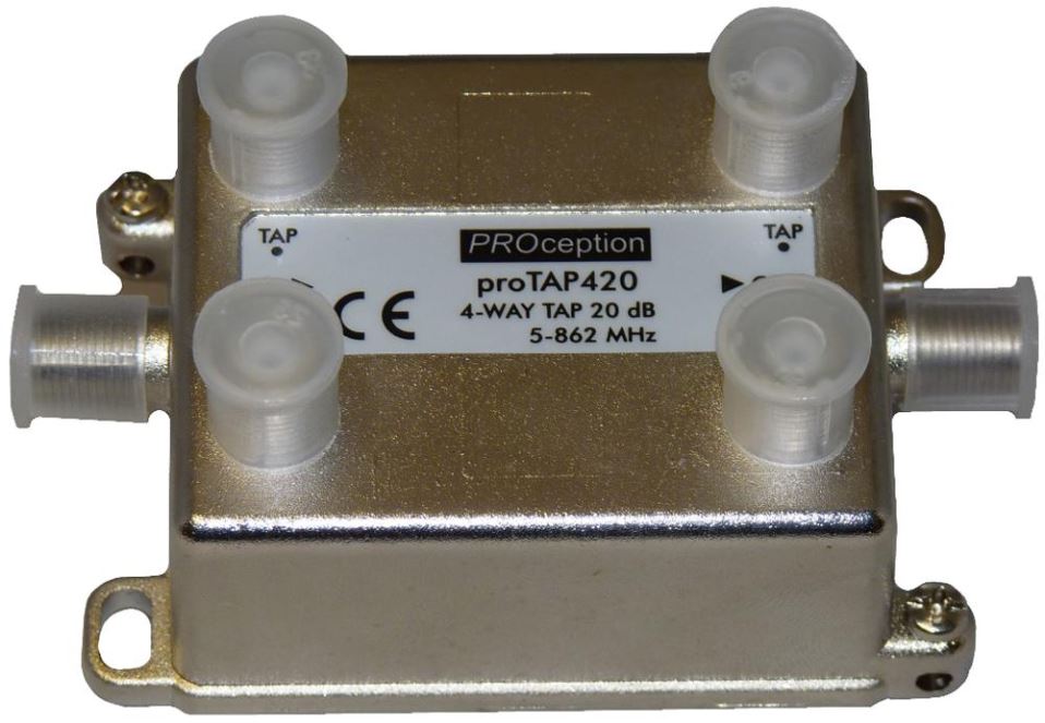 4-Way RF Network Tap, 20dB