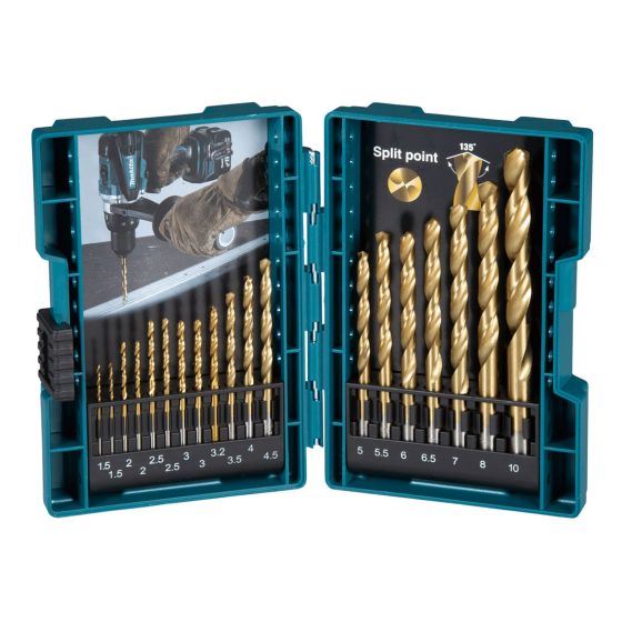 Straight T Shank HSS-TIN Metal Bit Set 19 Pieces