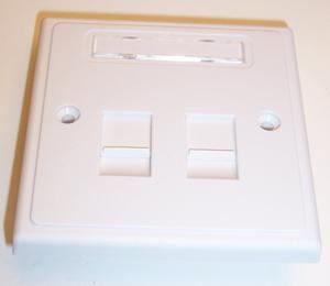 Twin BT Secondary Faceplate White