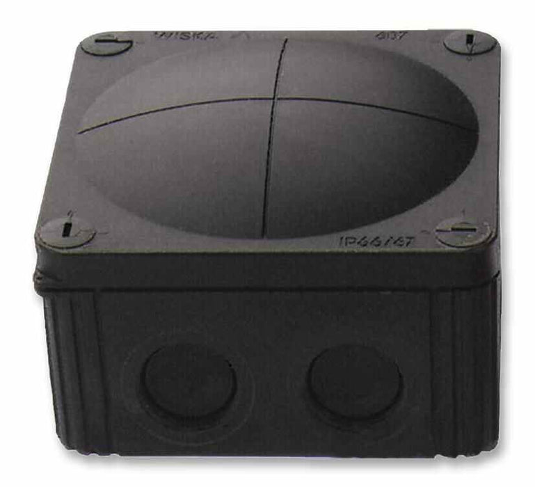 Combi Polypropylene IP66/67 Junction Box Black 110 x 110 x 66mm