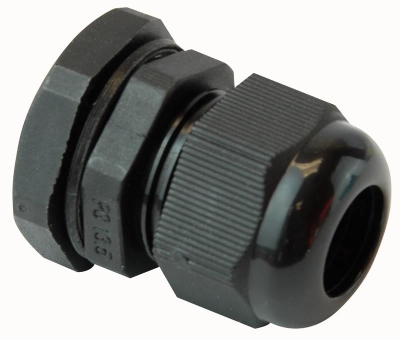 Nylon Cable Gland Black Single Pack IP68