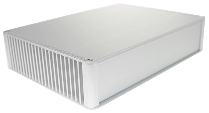 86 Series Silver Aluminium Audio Heatsink Enclosure - 180x128x50mm