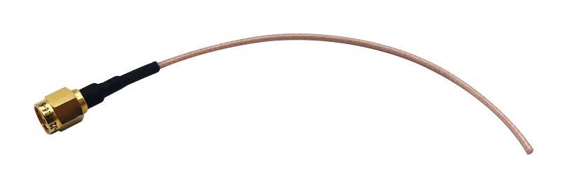 RF Cable Assembly, SMA Plug to Free End, RG178, 50ohm, 140mm Brown