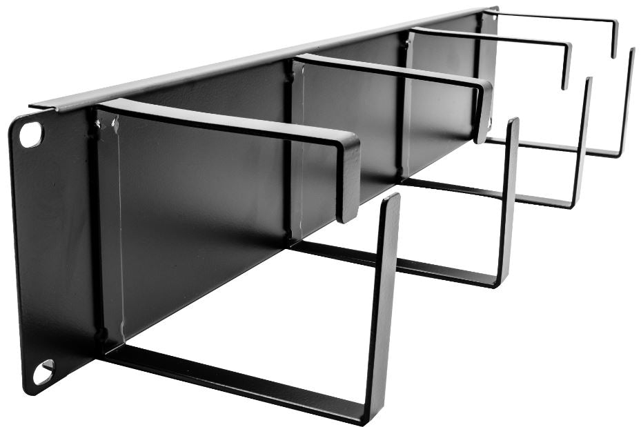 2U 19" Cable Management Panel, Super Wide 4 Ring