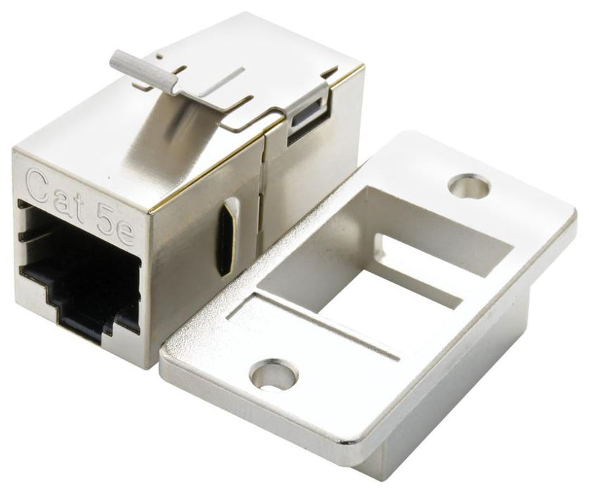 Cat5e RJ45 STP Panel Mount Coupler