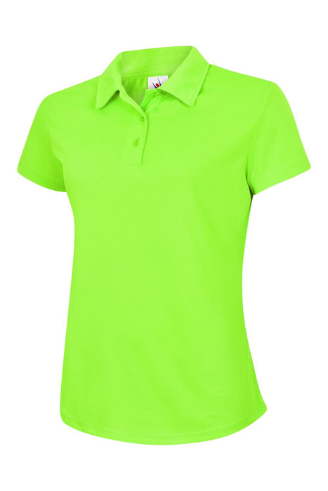 Unisex Ladies Ultra Cool Poloshirt - 100% Polyester Textured Breathable Fabric with Wic