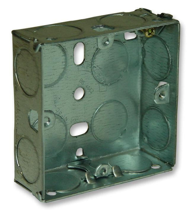 Steel Back Box, 1 Gang 25mm