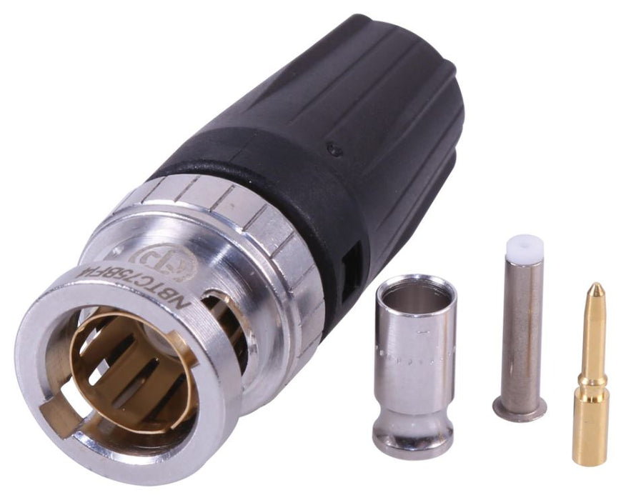 75 ohm BNC Crimp Plug - Belden 1520A, 1521A & 1522A Cable