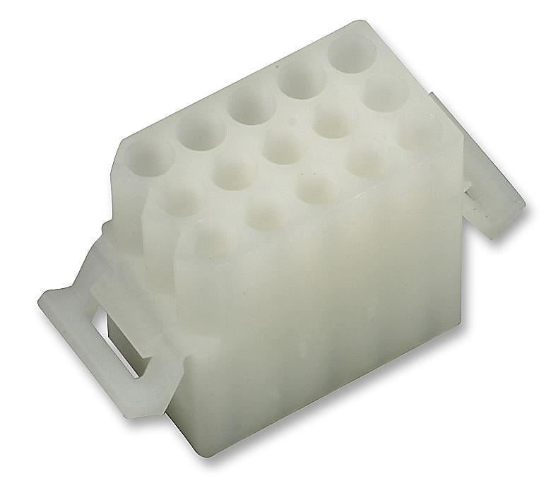 2.36mm Diameter .093" Pin & Socket Receptacle Housing, 15-Way, 3 Rows