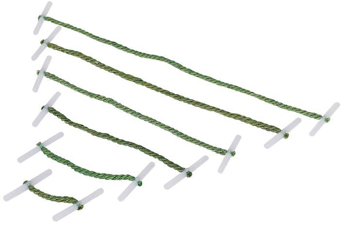 25mm Plastic Ended Treasury Tags - Pack of 100