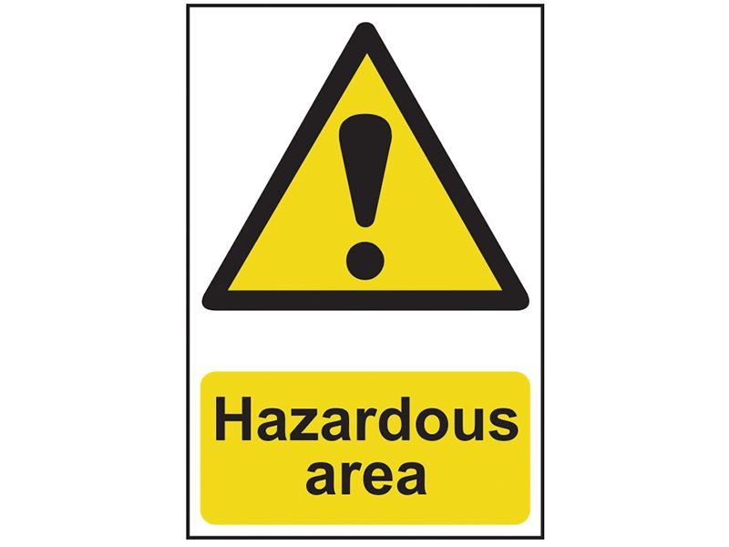 Hazardous Area - PVC Sign 400 x 600mm