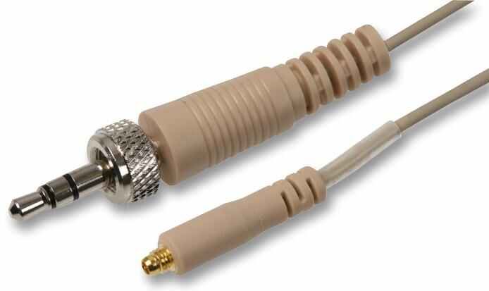 3.5mm Locking Jack Headset Microphone Cable, Beige