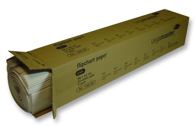 20 Page Flip Chart Pads with 80gsm Paper - Pack of 5
