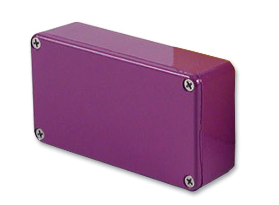 IP54 Purple Stomp Box Aluminium Instrument Enclosure - 145x121x39mm