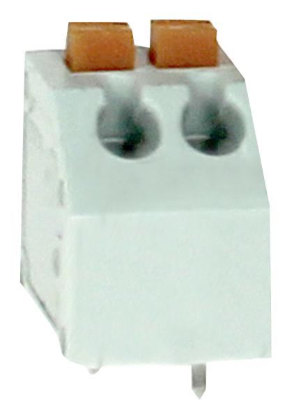 PCB Term, Screwless, 45 Degree, 3.5mm, 2 Way
