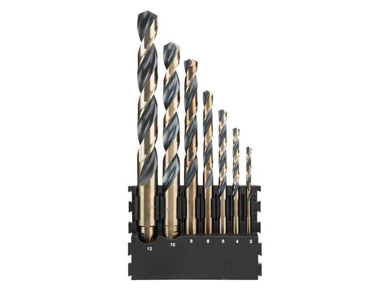 DT20620 Black & Gold HSS Drill Set, 7 Piece