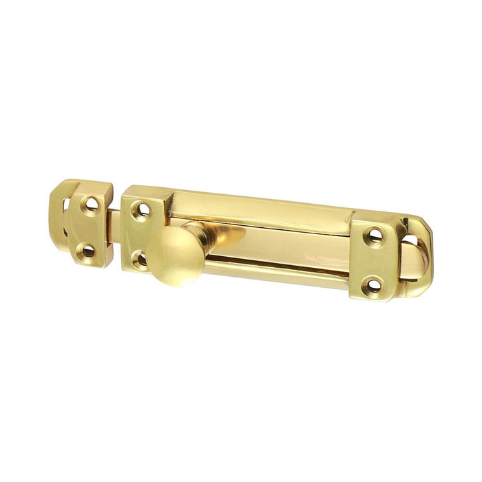 Contract Flat Section Bolt - Polished Brass (Size 110 x 25mm - 1 Each)