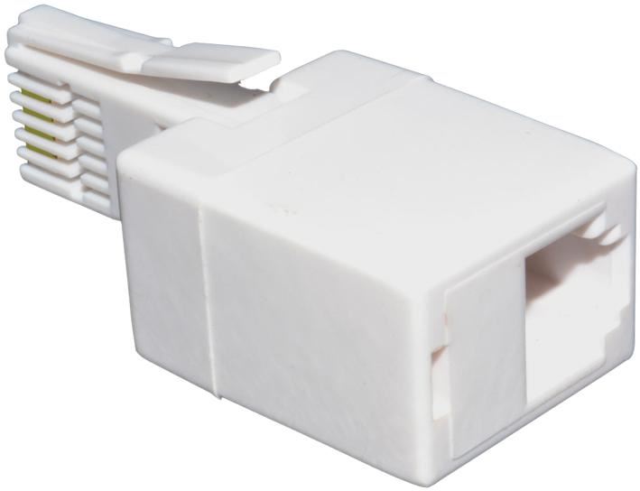 BT Plug to RJ11 Socket Telephone Adaptor