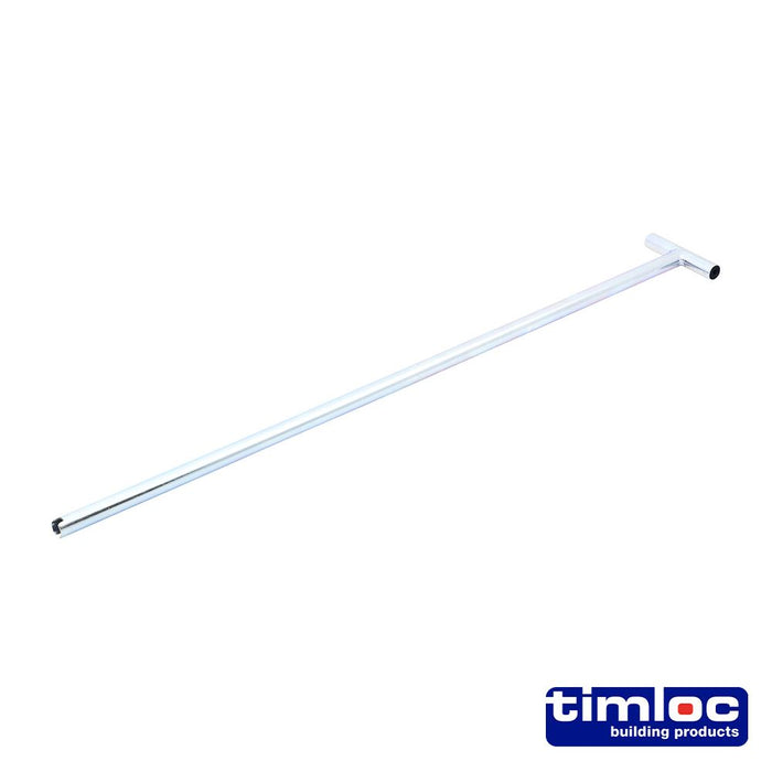 Timloc Slotted Loft Door Operating Metal Pole (Size 600mm - 1 Each)