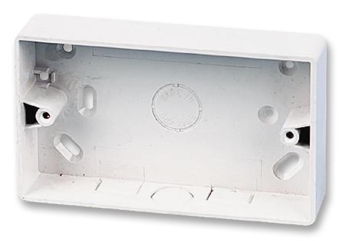 2-Gang Rounded u-PVC Surface Mount Box,