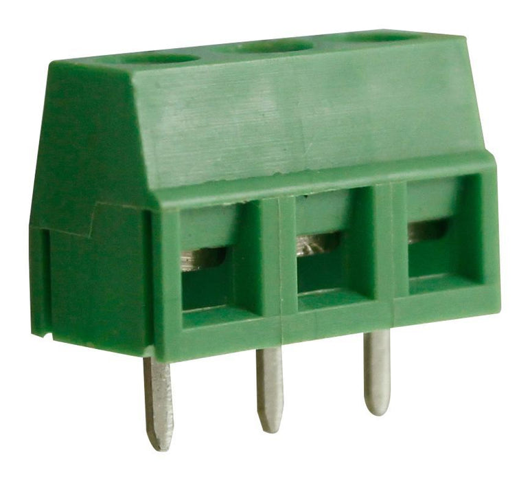 5.08mm Low Profile Rising Clamp Terminal Block, 3-Pole, 8A