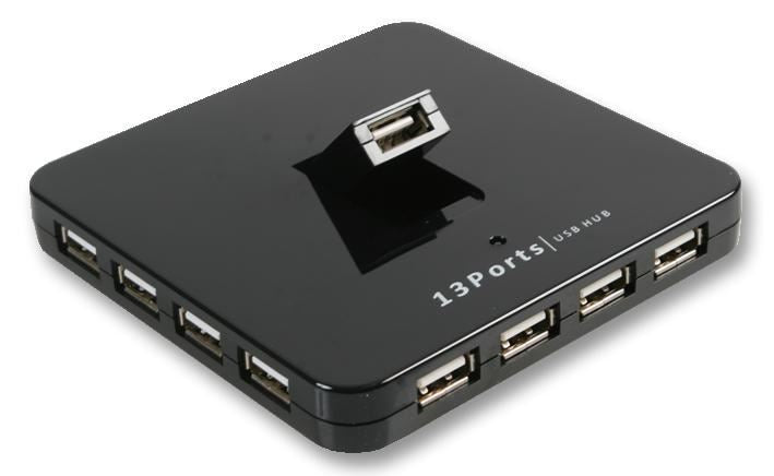 13 Port USB 2.0 Hub - Mains Powered